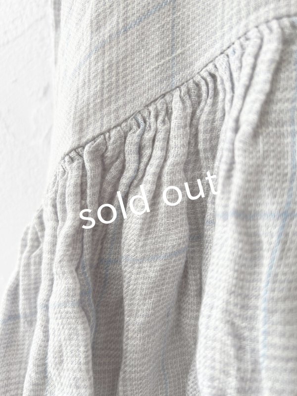 画像6: SO／２wayギャザーワンピース・グレーチェック (6)