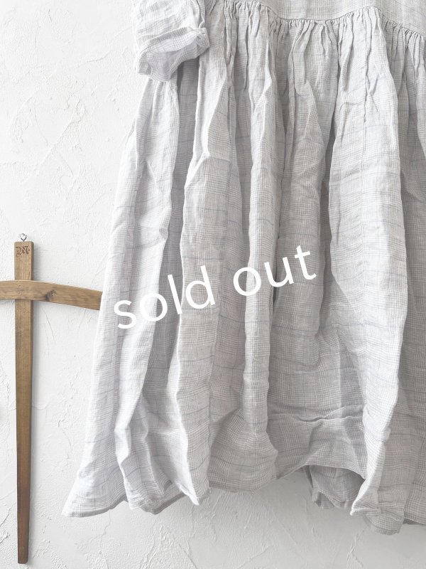 画像3: SO／２wayギャザーワンピース・グレーチェック (3)