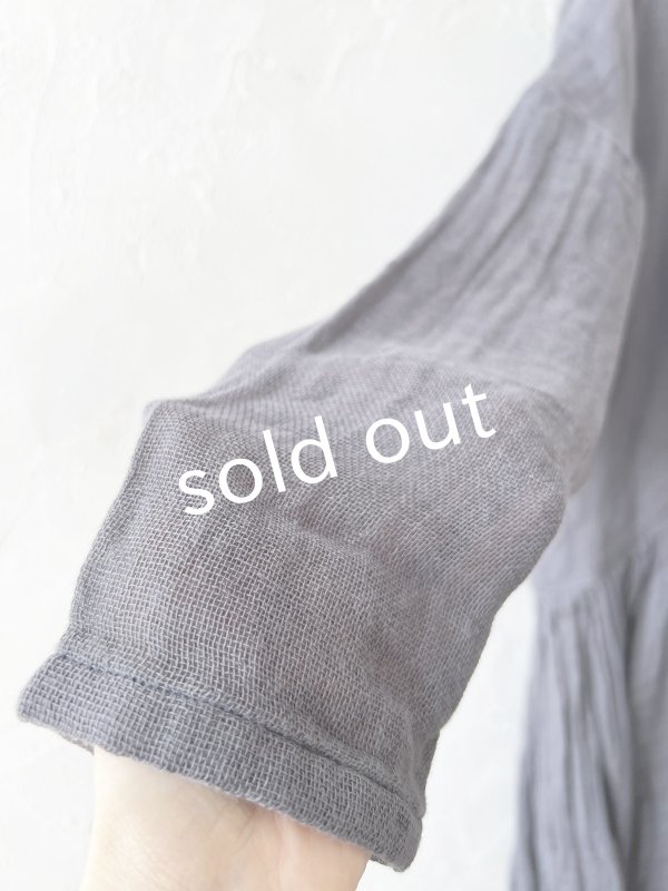 画像5: かやの日常着／ギャザードレス・つるばみ (5)