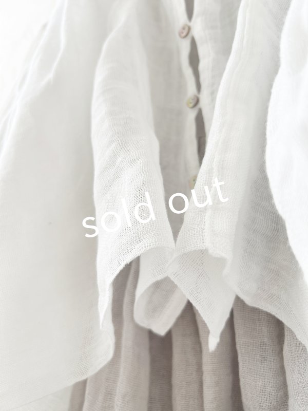 画像7: かやの日常着／バルーンブラウス・しろ (7)