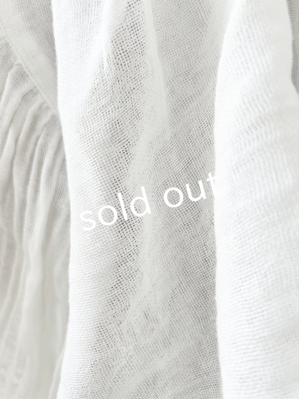 画像9: かやの日常着／バルーンブラウス・しろ (9)