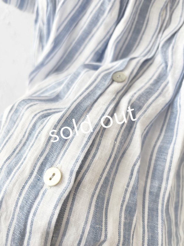 画像4: SO／２wayギャザーワンピース・ブルーストライプ (4)