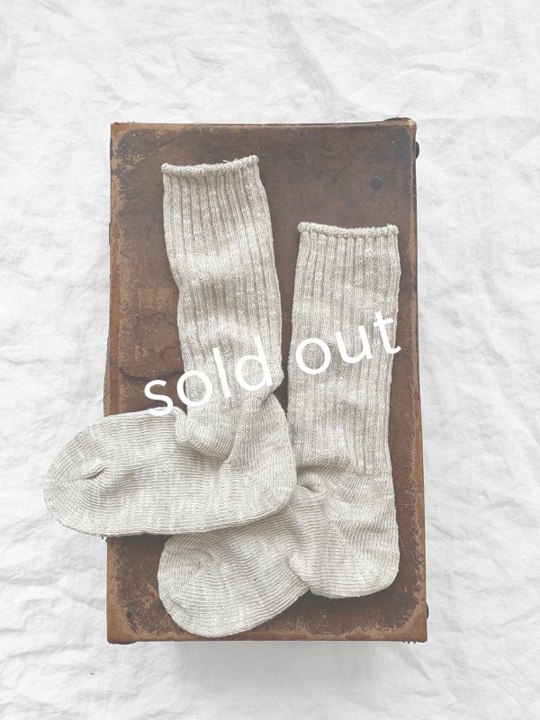 画像4: SMALL STONE/2/2リブソックス・ナチュラル (4)