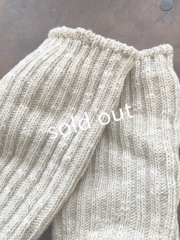 画像3: SMALL STONE/2/2リブソックス・ナチュラル (3)