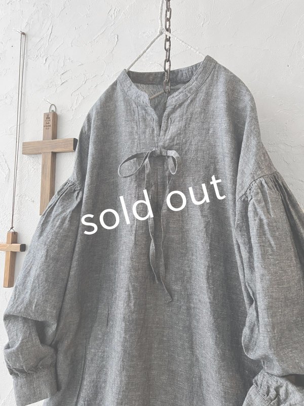 画像3: sorte cuff/レースアップリボンワンピース・ブラック (3)