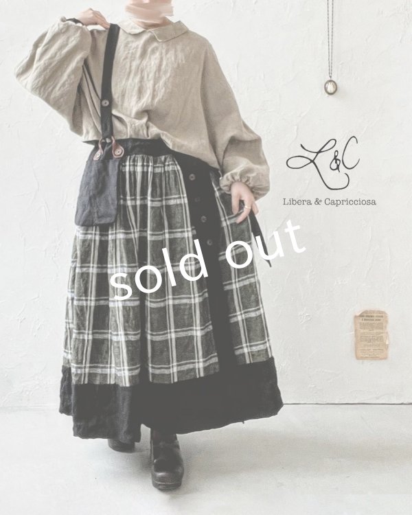 画像1: Libera&Capricciosa/2wayリネンブラウス・フラックス (1)