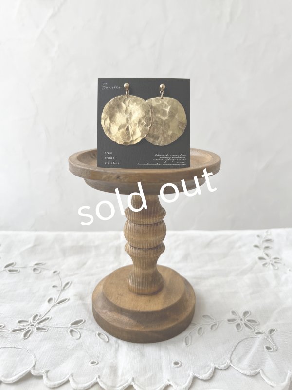 画像3: sorelle／真鍮のピアス・サークル (3)