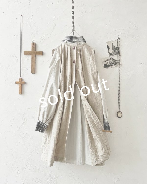 画像2: MARCHE' DE SOEUR/ファーマーズタブリエ・生成り (2)