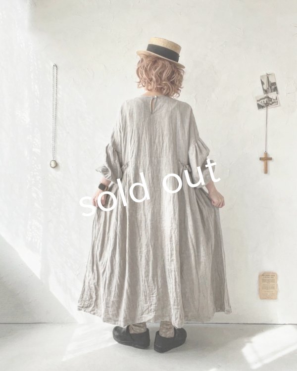 画像15: MARCHE' DE SOEUR/サイドタックワンピース・ベージュ (15)