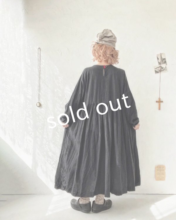 画像10: MARCHE' DE SOEUR/ターシャのワンピース・黒 (10)