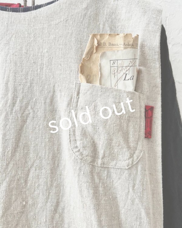 画像3: MARCHE' DE SOEUR／タブリエワンピース・生成り (3)