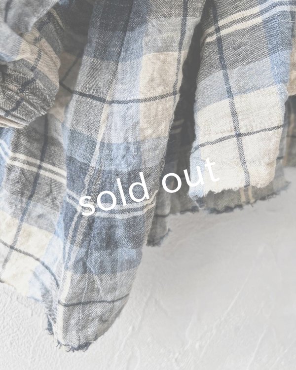 画像3: MARCHE' DE SOEUR/ギャザープルオーバー・ブルーチェック (3)