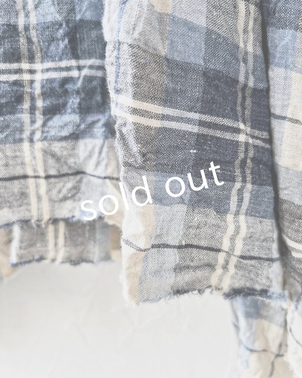 画像4: MARCHE' DE SOEUR/ギャザープルオーバー・ブルーチェック (4)