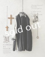 ファーマーズタブリエ　黒　MARCHE'DE SOEUR MARCHE' DE SOEUR/ タブリエパンツ・黒 - MARCHE' DE SOEUR