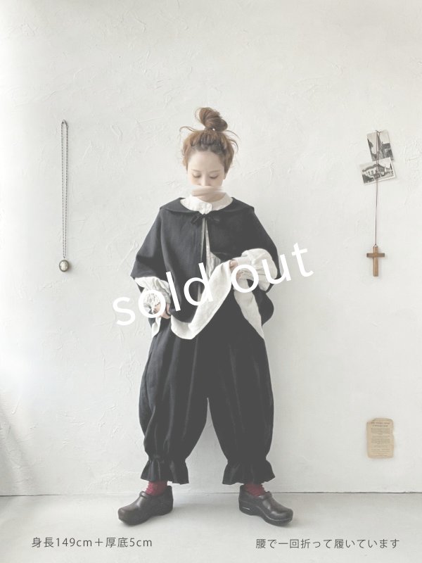 画像11: MARCHE' DE SOEUR／ミュゲットパンツ・黒 (11)