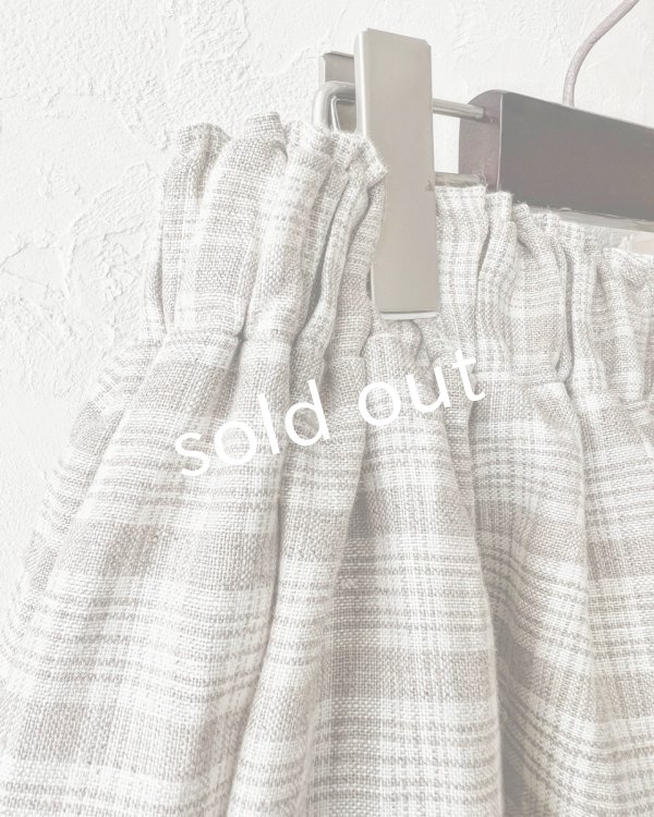 画像5: MARCHE' DE SOEUR／ミュゲットパンツ・ベージュチェック (5)