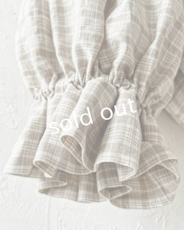 画像4: MARCHE' DE SOEUR／ミュゲットパンツ・ベージュチェック (4)