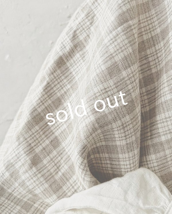 画像10: MARCHE' DE SOEUR／セーラ襟のタッセルちびジャケット・ベージュチェック (10)