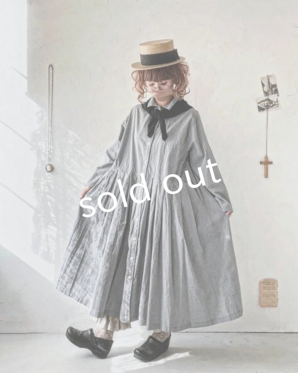 画像10: SO／タックワンピース・シャンブレー (10)