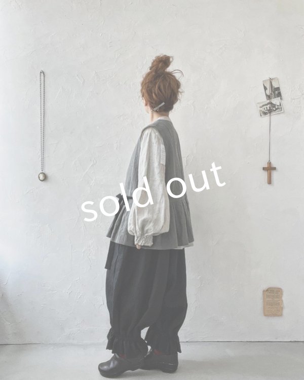 画像10: MAGALI /カシュクールジレ・アッシュグレー (10)