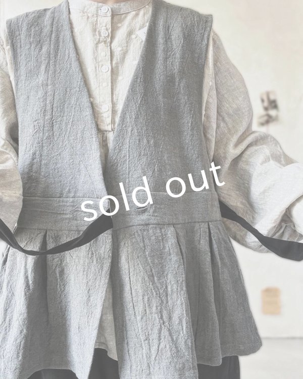 画像11: MAGALI /カシュクールジレ・アッシュグレー (11)