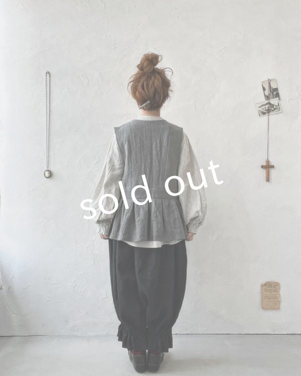 画像9: MAGALI /カシュクールジレ・アッシュグレー (9)