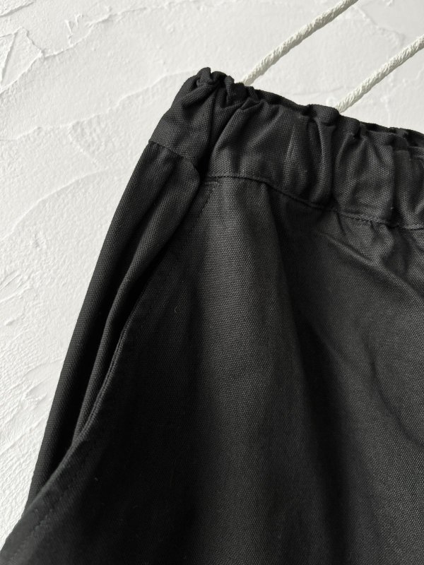画像2: seasew./508 オックスコクーンパンツ・ブラック (2)
