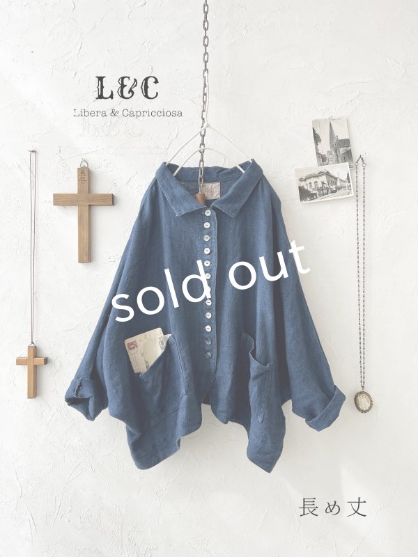画像4: Libera&Capricciosa／インディゴドルマンジャケット（2 size） (4)
