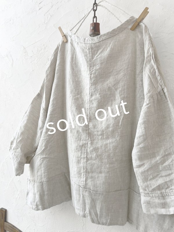 画像8: SO／太パイピング衿プルオーバー・ナチュラル (8)