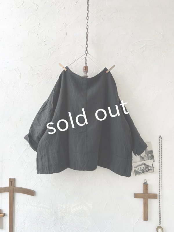 画像4: SO／太パイピング衿プルオーバー・ブラック (4)