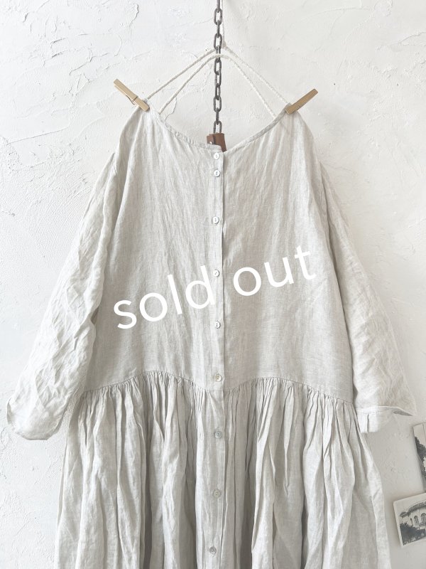 画像8: SO／２wayギャザーワンピース・ナチュラル (8)