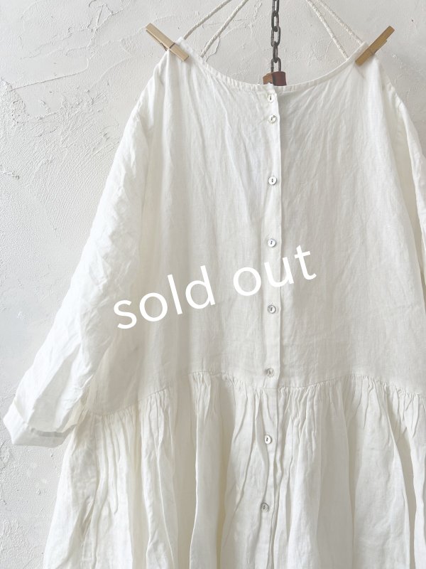 画像7: SO／２wayギャザーワンピース・オフホワイト (7)