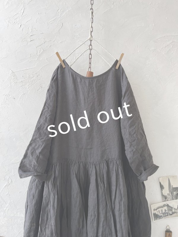 画像2: SO／２wayギャザーワンピース・スミクロ (2)