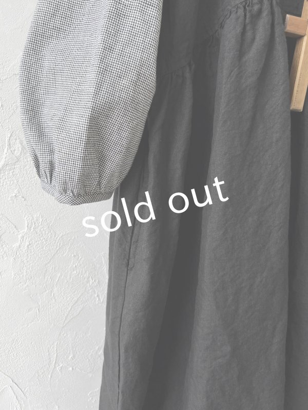 画像4: 08mab/ノースリーブワンピース・黒 (4)