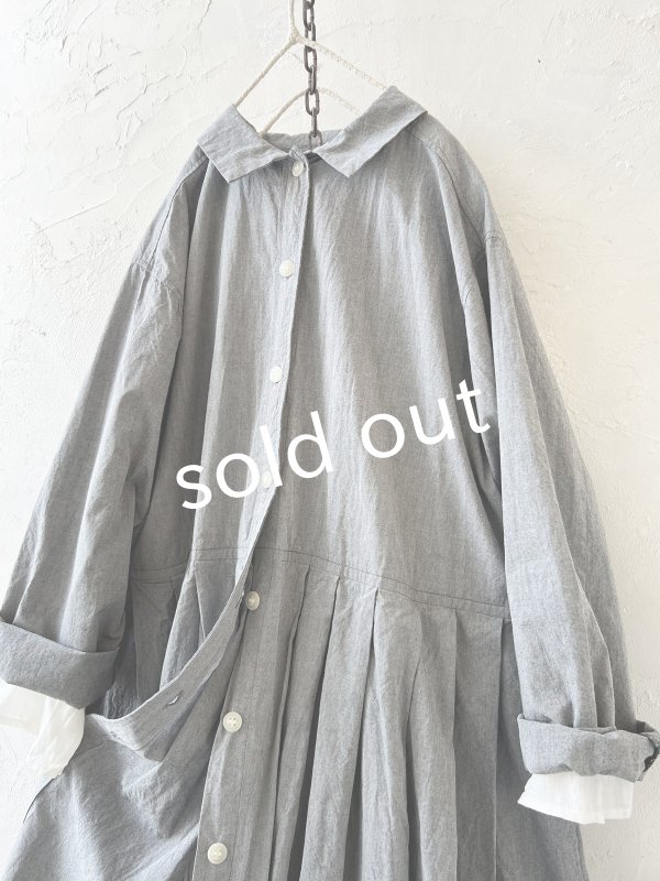 画像4: SO／タックワンピース・シャンブレー (4)