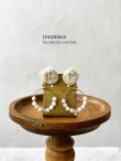画像1: toromeco／草木染め ”tane” 天然石イヤリング (1)