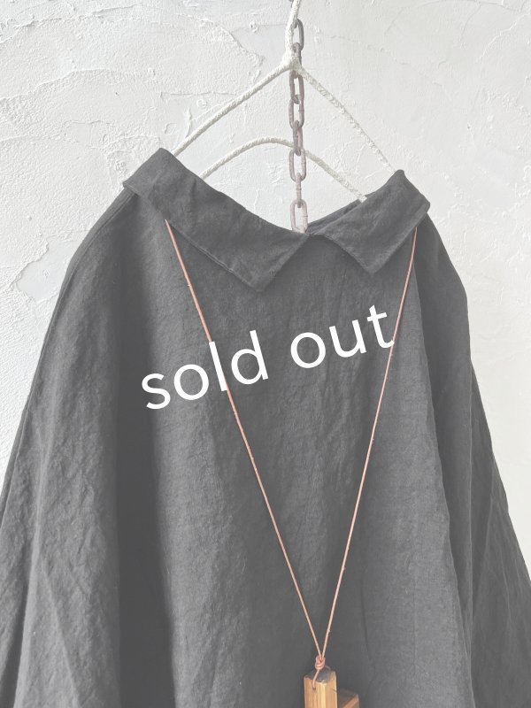 画像7: Libera&Capricciosa/2wayリネンブラウス・ブラック (7)