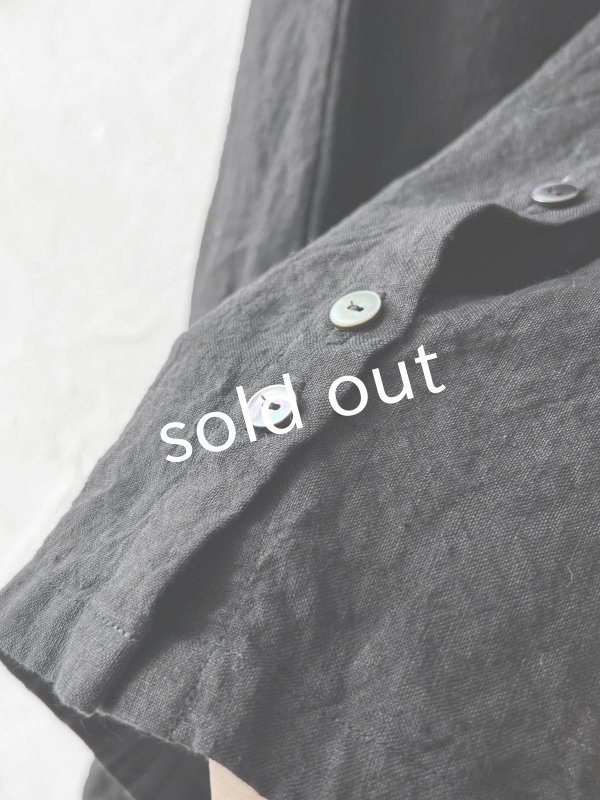 画像5: Libera&Capricciosa/2wayリネンブラウス・ブラック (5)