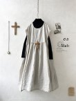 画像1: 08mab/ノースリーブワンピース・生成り (1)