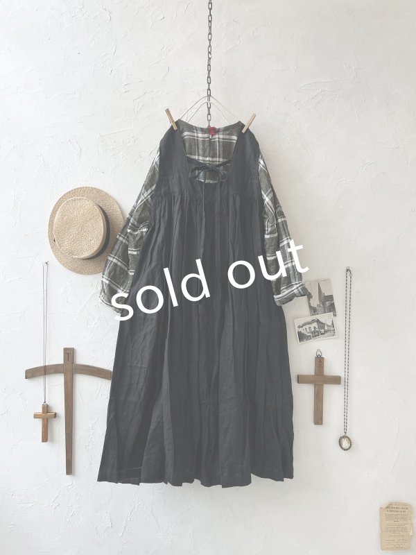 画像7: Avenue／後ろりぼんジャンパースカート・黒 (7)