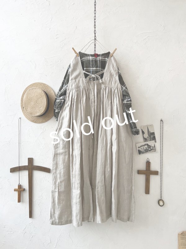 画像8: Avenue/後ろりぼんジャンパースカート・生成り (8)