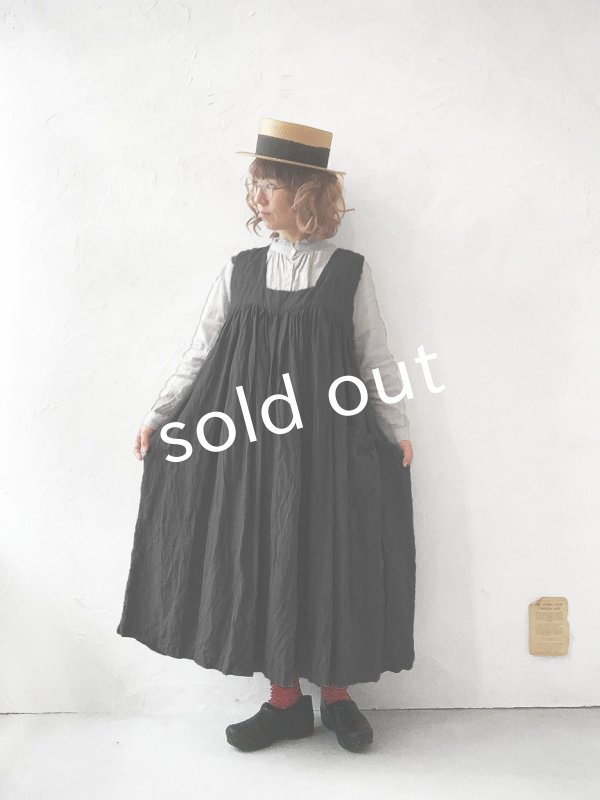 画像9: Avenue／後ろりぼんジャンパースカート・黒 (9)