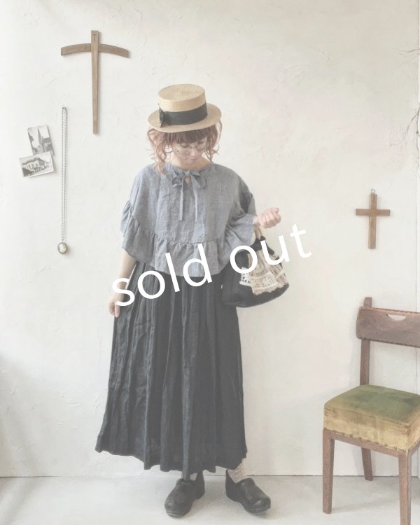 画像13: Avenue／後ろりぼんジャンパースカート・黒 (13)