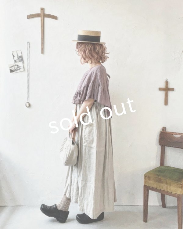 画像12: Avenue/後ろりぼんジャンパースカート・生成り (12)