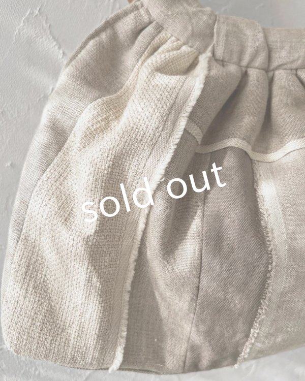 画像2: ecru-ke／木の持ち手バッグ・ブラックチェリー＆パッチワーク (2)