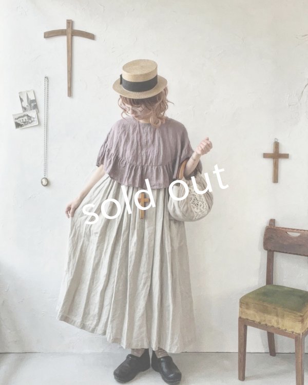 画像11: Avenue/後ろりぼんジャンパースカート・生成り (11)