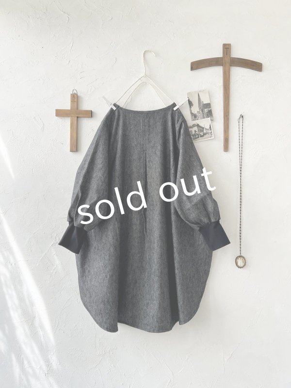 画像8: Branch m'/デニムチュニック・ブラック (8)