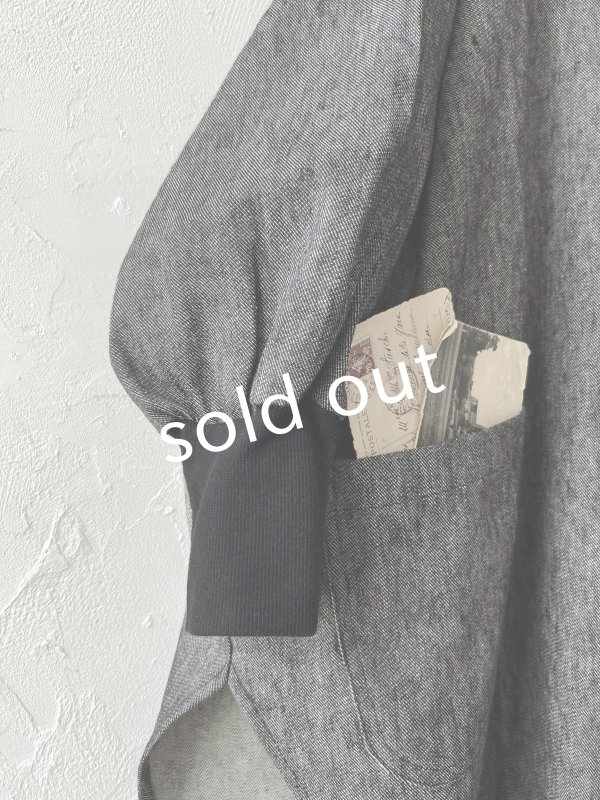 画像3: Branch m'/デニムチュニック・ブラック (3)