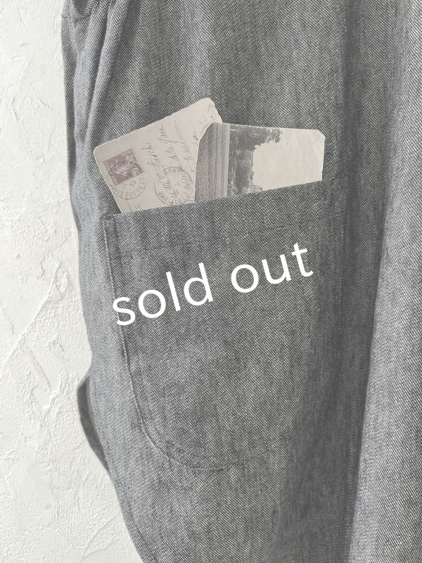 画像4: Branch m'/デニムチュニック・ブラック (4)