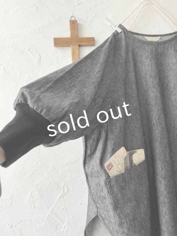 画像5: Branch m'/デニムチュニック・ブラック (5)